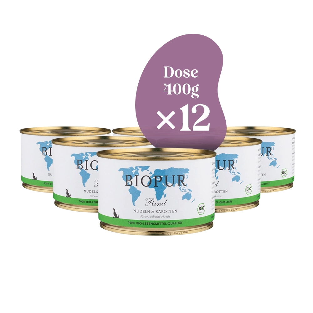 Biopur Hund | Rind Nudeln & Karotten