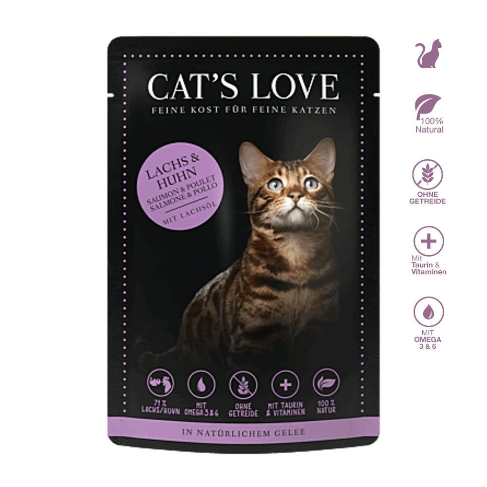 CAT'S LOVE | ADULT Lachs & Huhn-PetsFinest