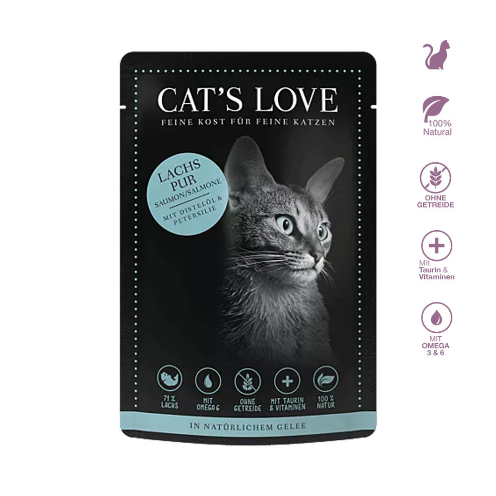 CAT'S LOVE | ADULT Lachs Pur-PetsFinest