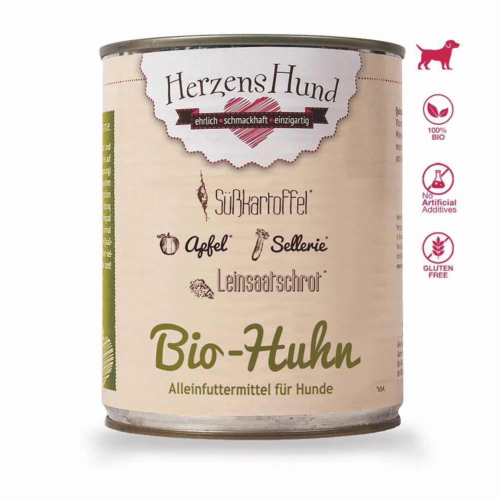 HerzensHund | Bio-Huhn mit Bio-Gemüse