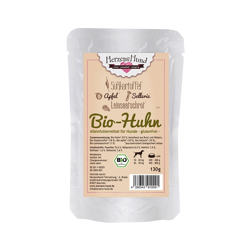 HerzensHund | Bio-Huhn mit Bio-Gemüse