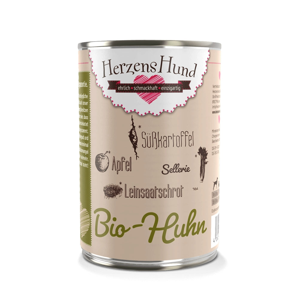 HerzensHund | Bio-Huhn mit Bio-Gemüse