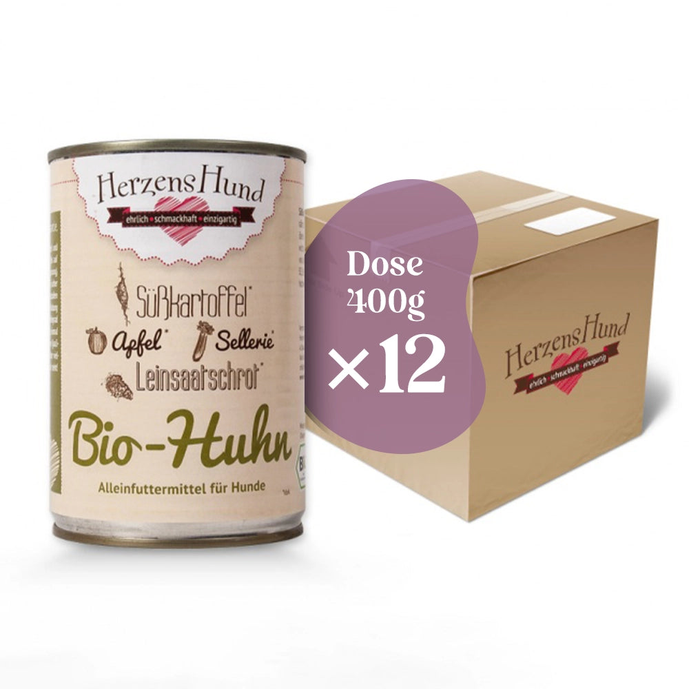 HerzensHund | Bio-Huhn mit Bio-Gemüse