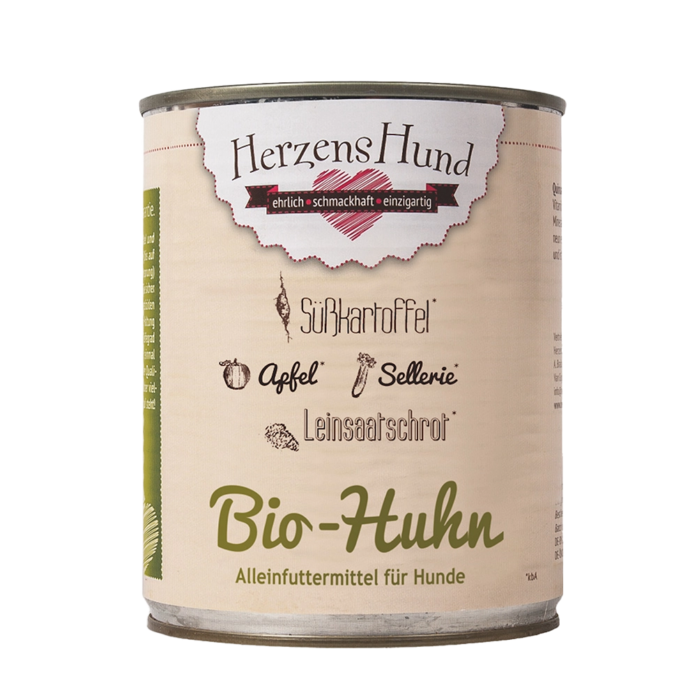 HerzensHund | Bio-Huhn mit Bio-Gemüse