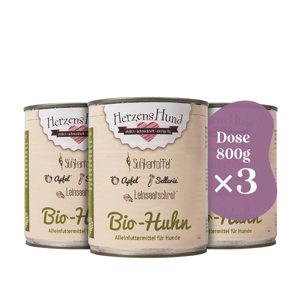 HerzensHund | Bio-Huhn mit Bio-Gemüse