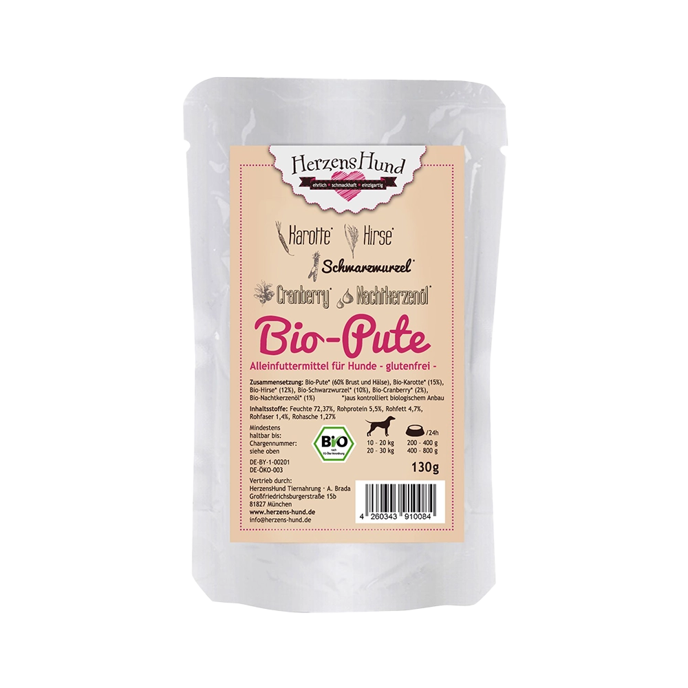 HerzensHund | Bio-Pute mit Bio-Gemüse