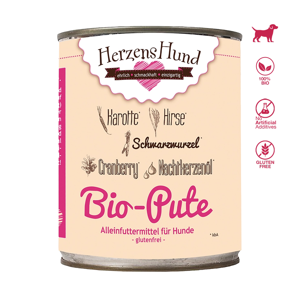 HerzensHund | Bio-Pute mit Bio-Gemüse