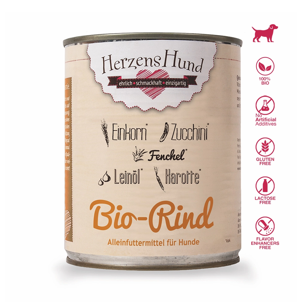 HerzensHund | Bio-Rind mit Bio-Gemüse