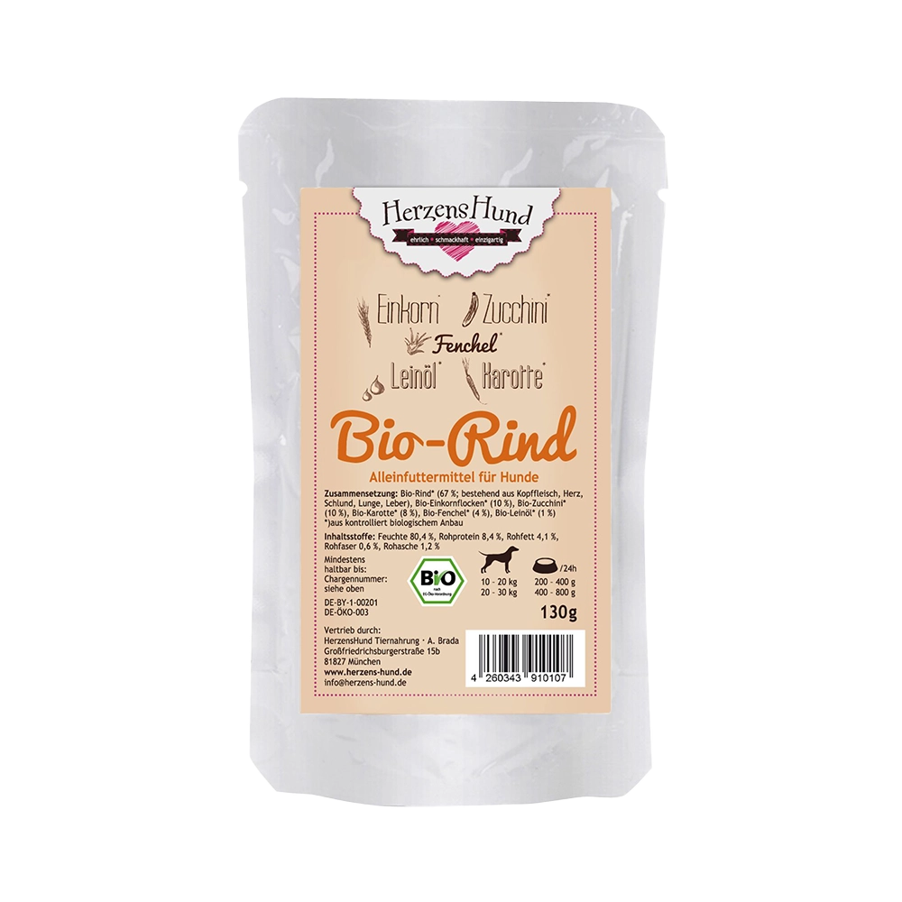 HerzensHund | Bio-Rind mit Bio-Gemüse