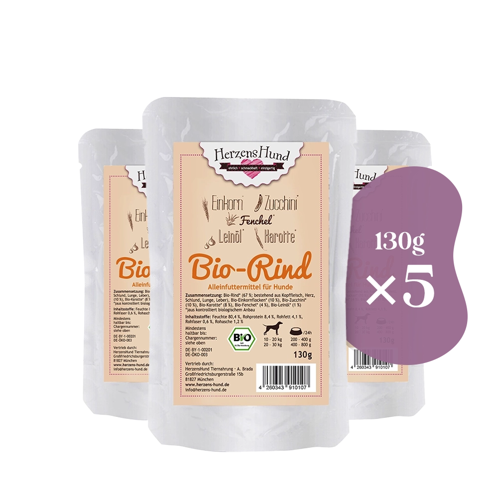 HerzensHund | Bio-Rind mit Bio-Gemüse