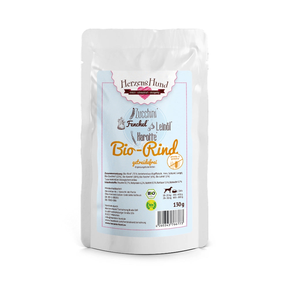 HerzensHund | Bio-Rind mit Bio-Zucchini