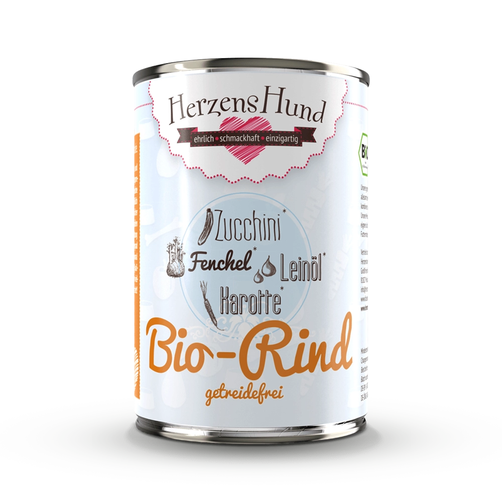 HerzensHund | Bio-Rind mit Bio-Zucchini