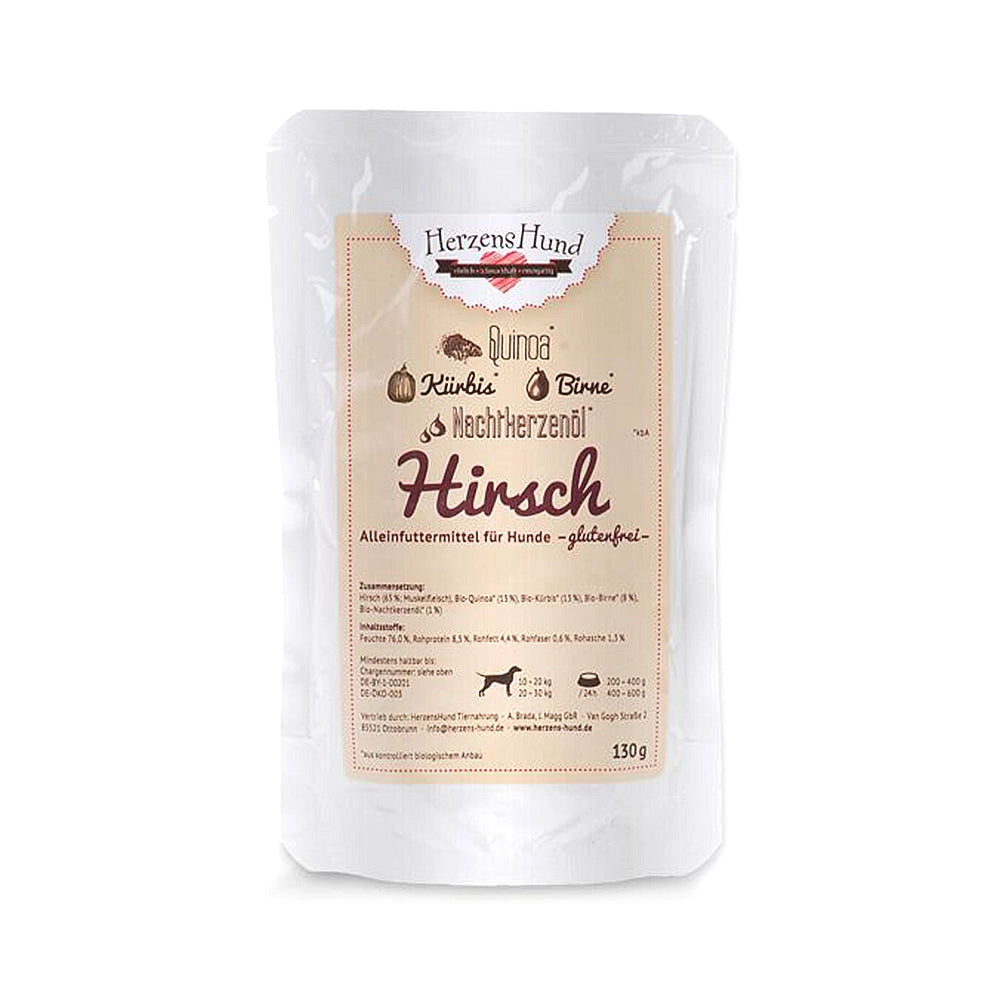 HerzensHund | Hirsch mit Bio-Gemüse