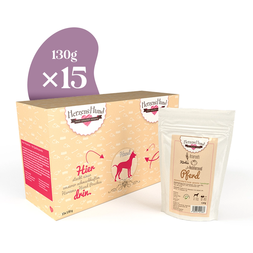 HerzensHund | Pferd mit Bio-Gemüse hypoallergen
