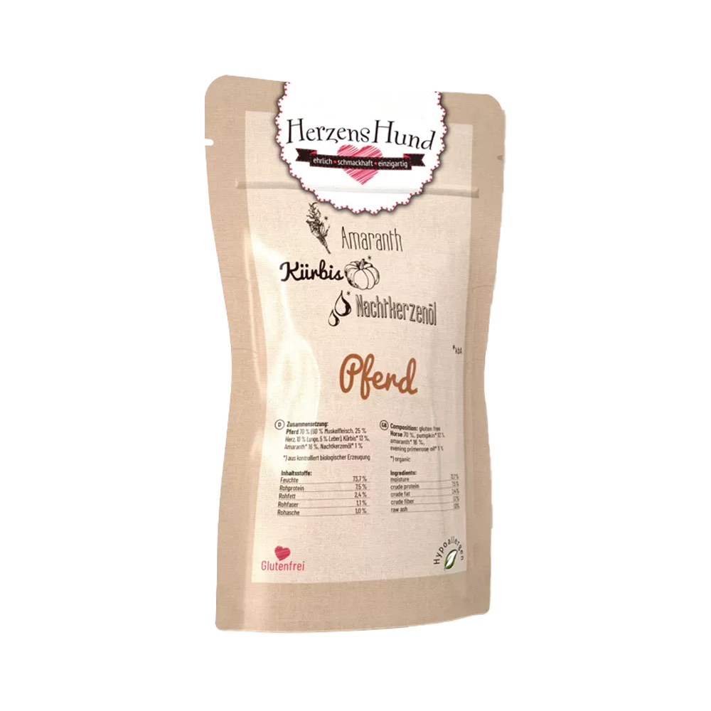 HerzensHund | Pferd mit Bio-Gemüse hypoallergen
