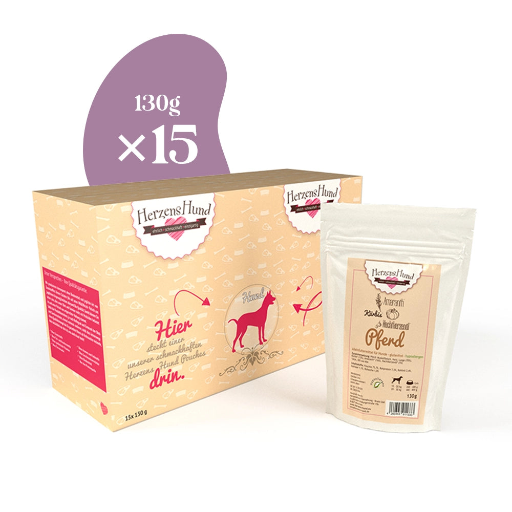 HerzensHund | Pferd mit Bio-Gemüse hypoallergen