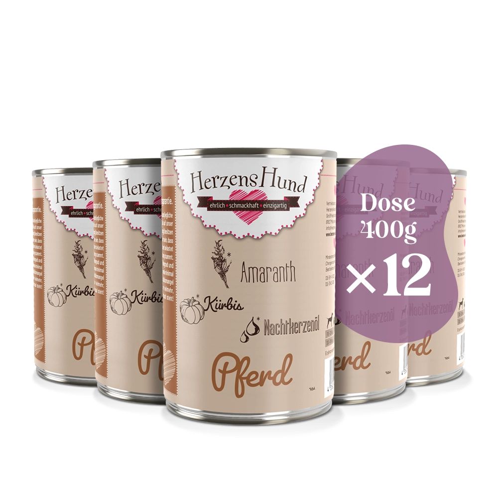 HerzensHund | Pferd mit Bio-Gemüse hypoallergen