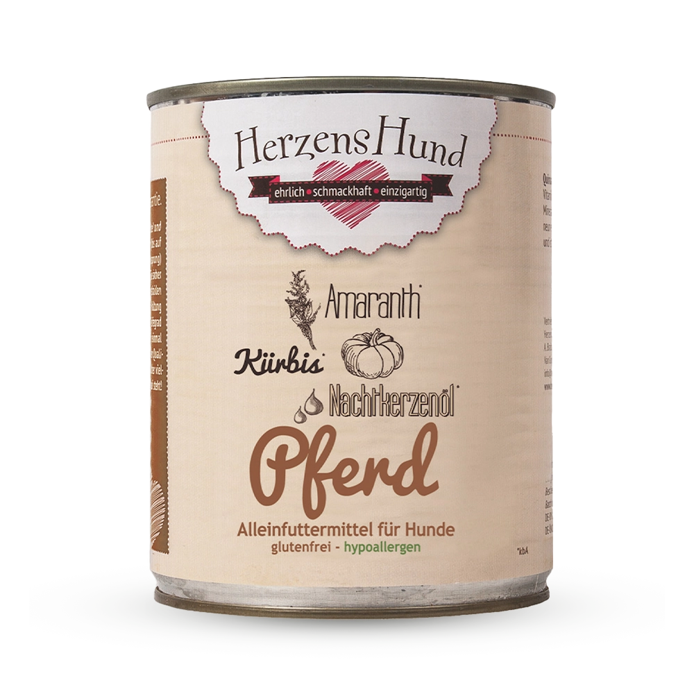 HerzensHund | Pferd mit Bio-Gemüse hypoallergen