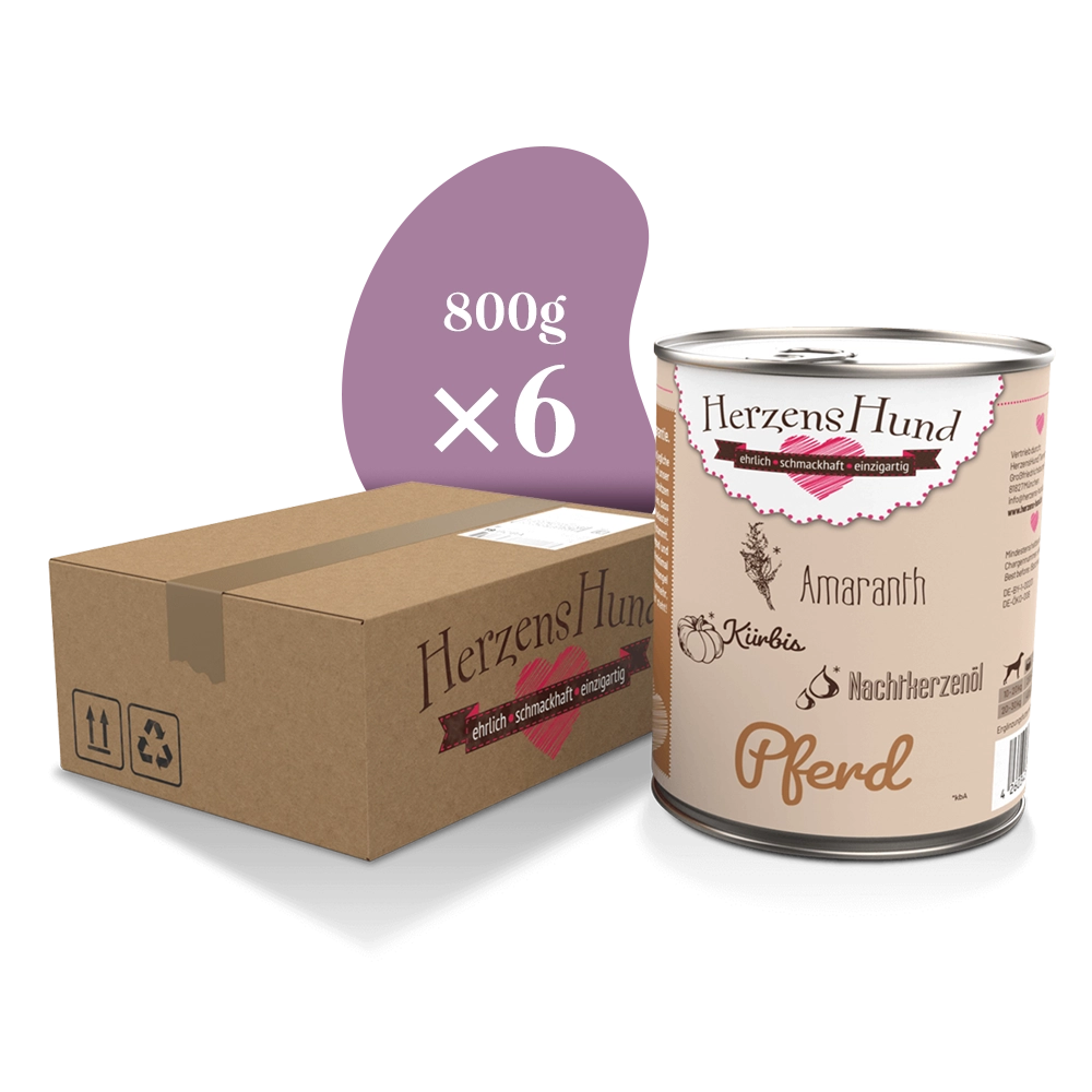 HerzensHund | Pferd mit Bio-Gemüse hypoallergen