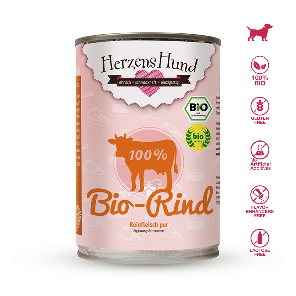 heart dog | Pure meat 100% organic beef (muscle meat heart lung)