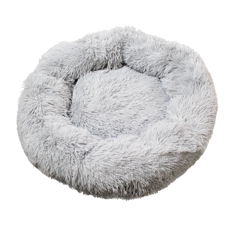 PetsFinest | Hundebett / Katzenbett hellgrau-PetsFinest