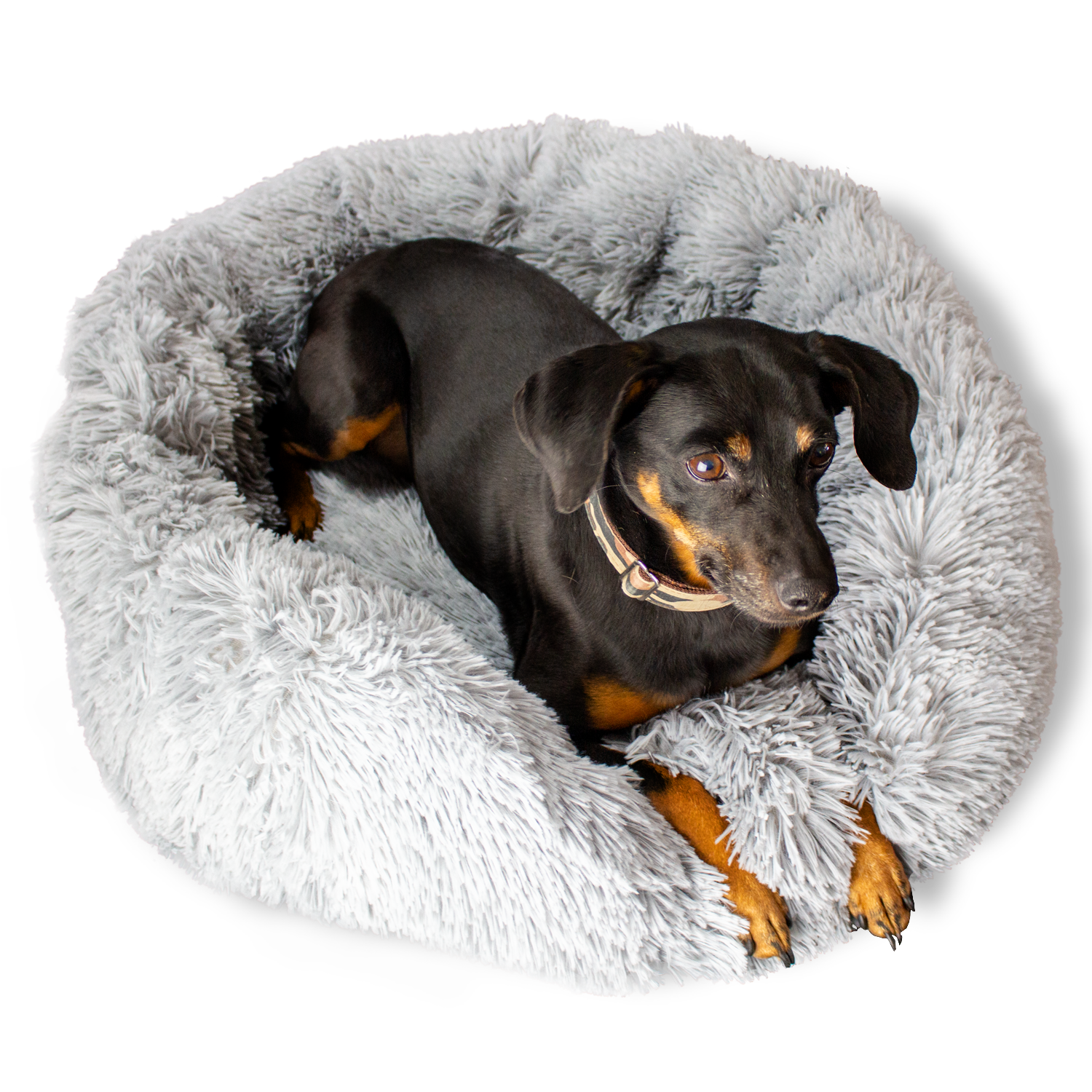 PetsFinest | Hundebett / Katzenbett hellgrau-PetsFinest