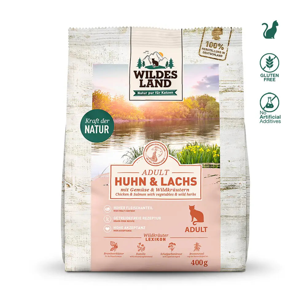 Wildes Land | Huhn und Lachs mit Gemüse und Wildkräutern
