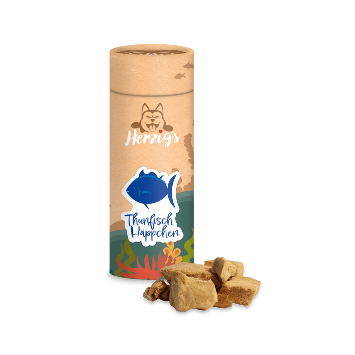 Hunde-Leckerlis von Herzigs | Thunfisch-Häppchen-PetsFinest