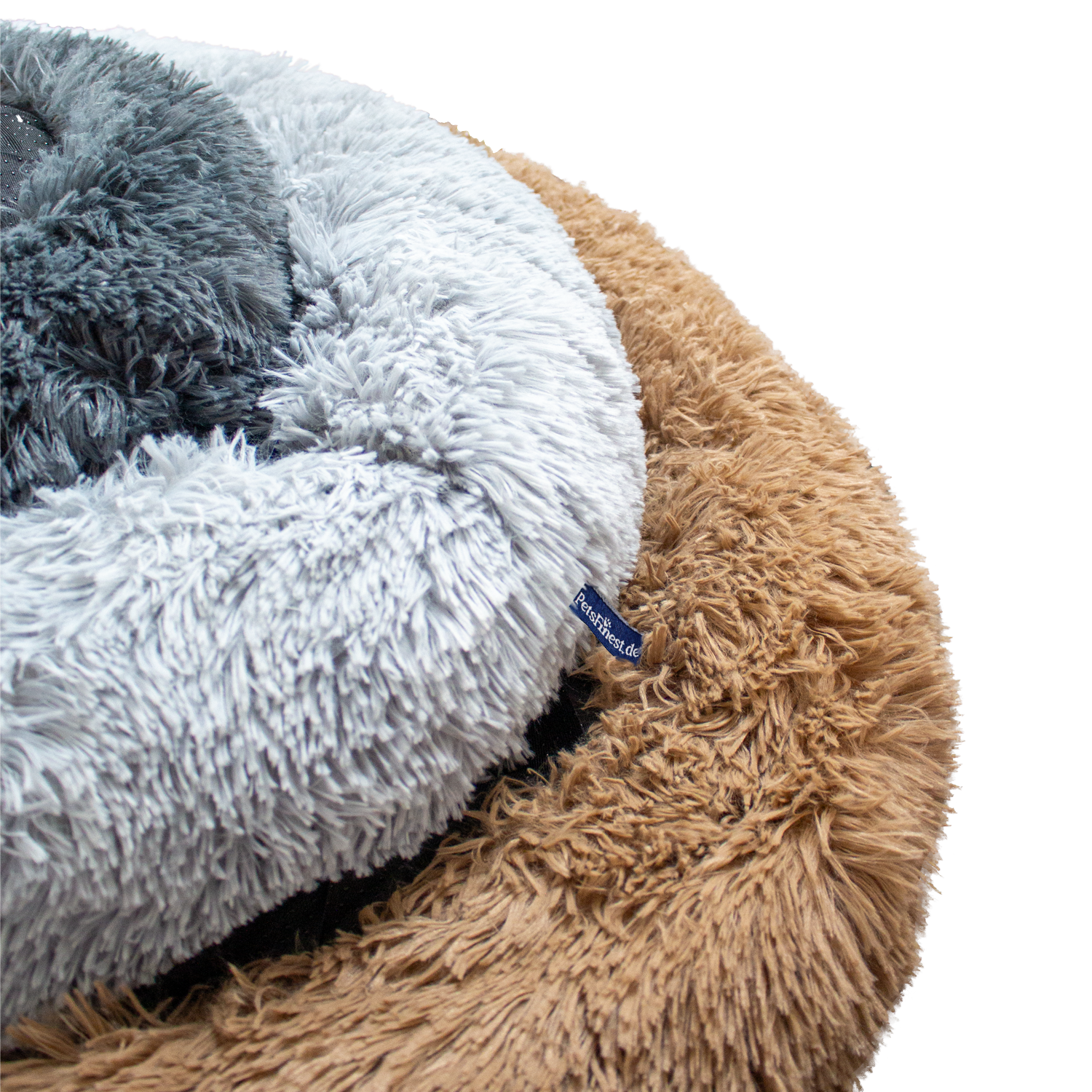 PetsFinest | Hundebett/ Katzenbett hellbraun-PetsFinest