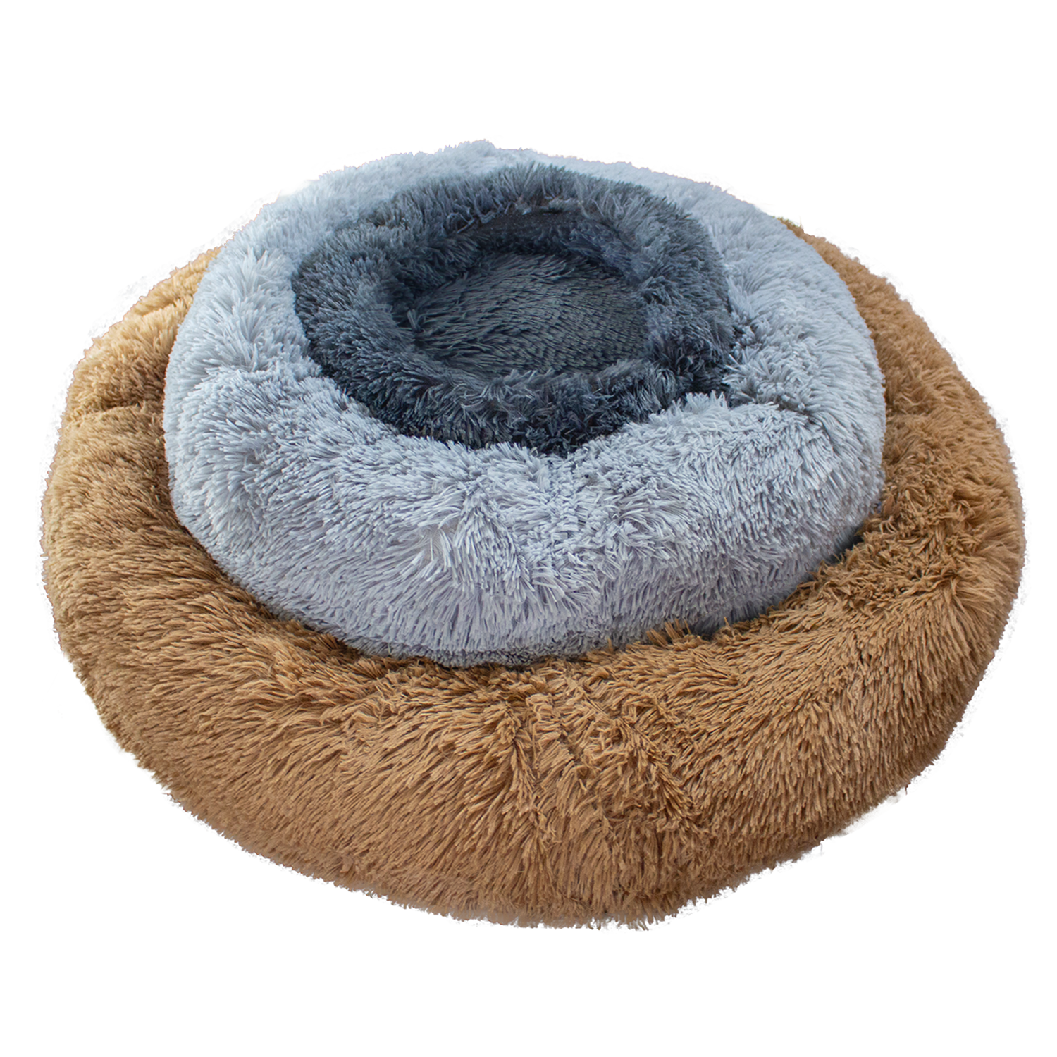 PetsFinest | Hundebett/ Katzenbett hellbraun-PetsFinest