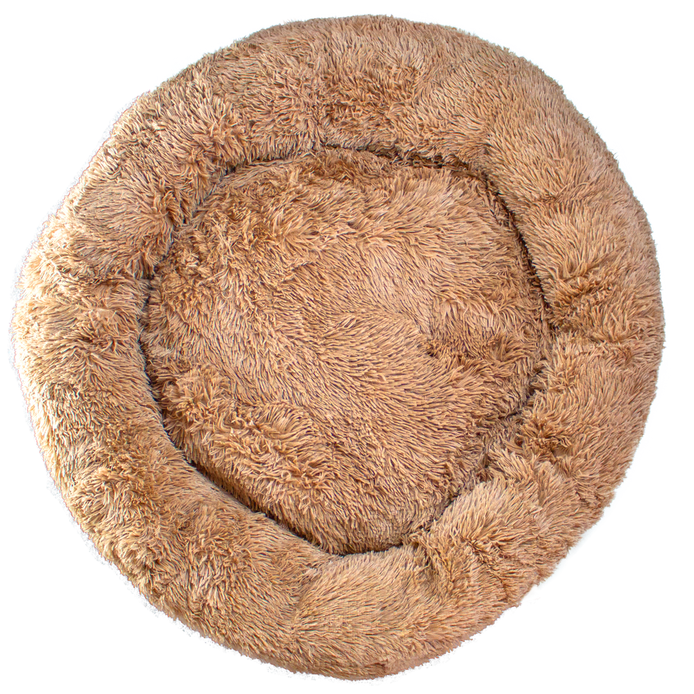 PetsFinest | Hundebett/ Katzenbett hellbraun-PetsFinest