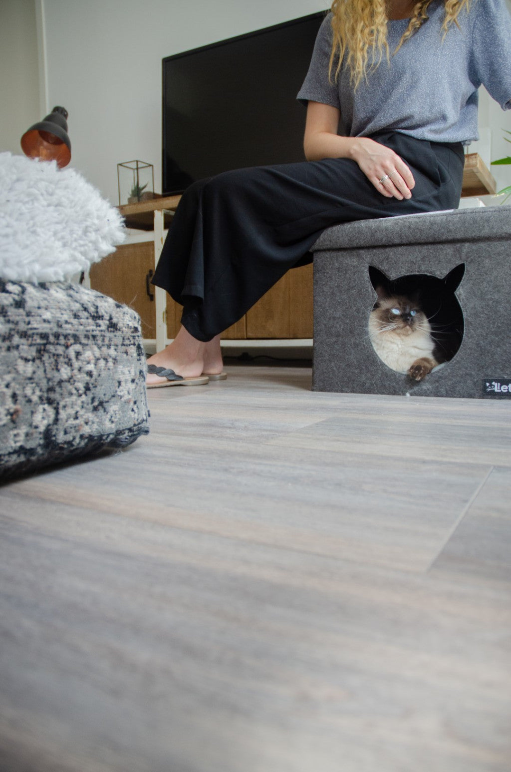Let's sleep Pet | Katze | Cube | helles/dunkelgrau-PetsFinest