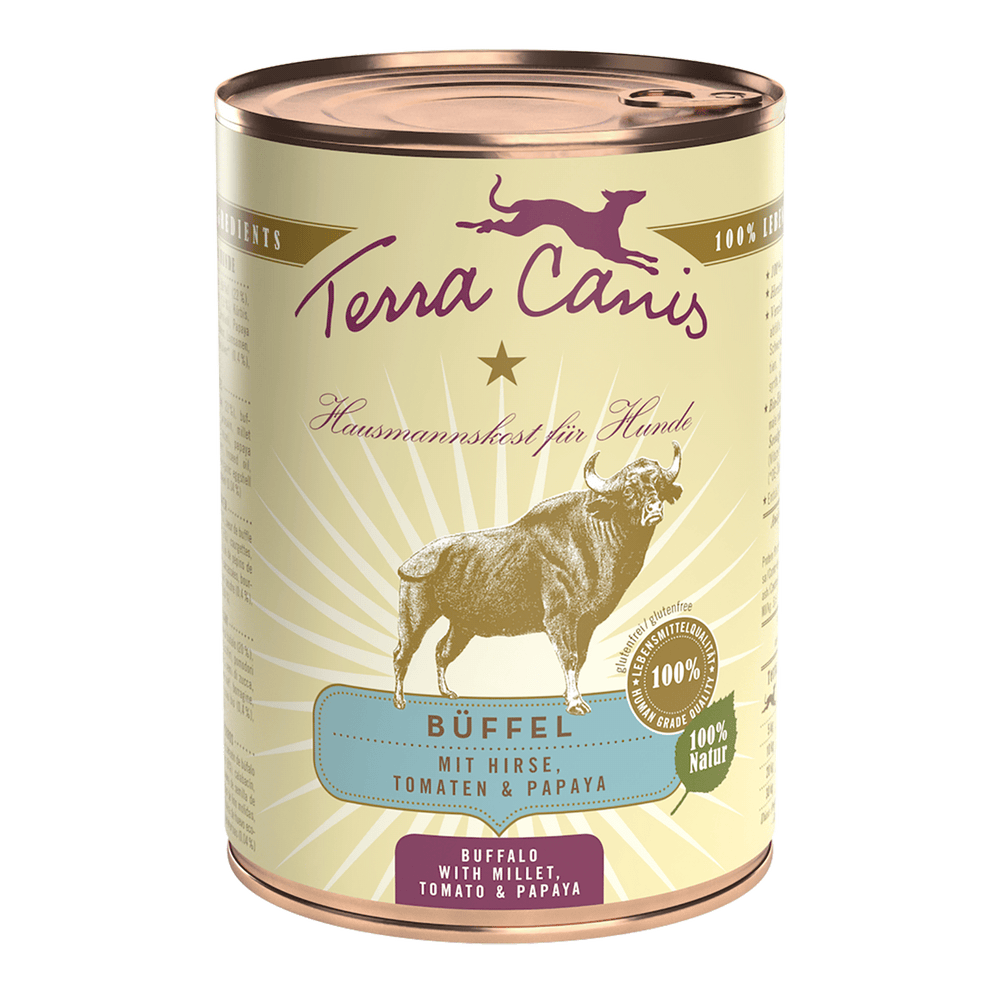 Terra Canis | Büffel mit Hirse Tomaten & Papaya-PetsFinest