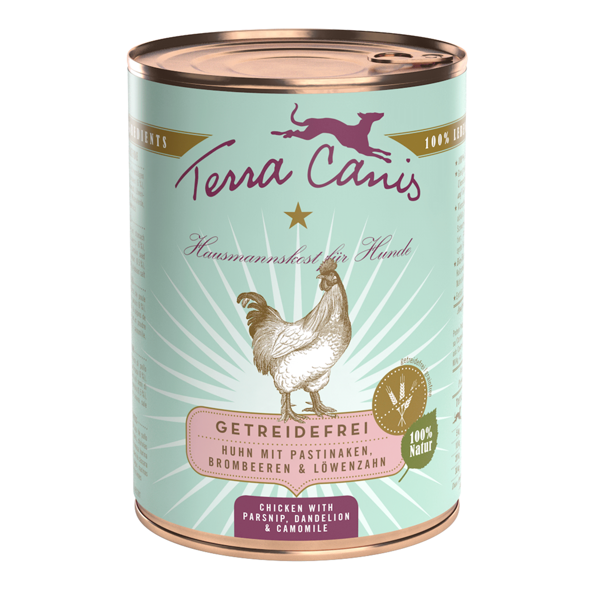 Terra Canis | Huhn mit Pastinaken Löwenzahn & Brombeeren-PetsFinest