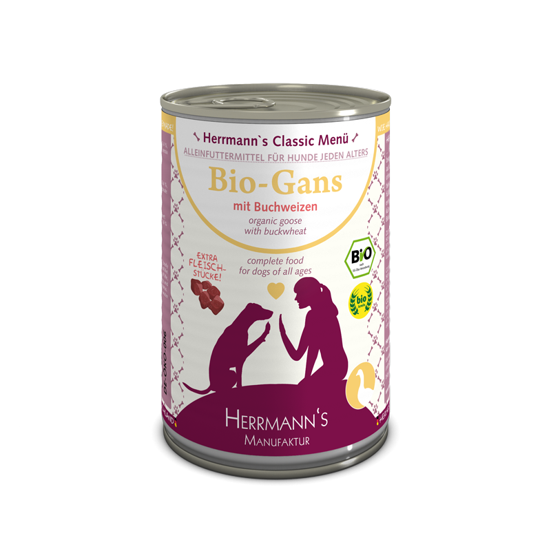 Herrmanns Bio-Gans mit Buchweizen | Dose-PetsFinest