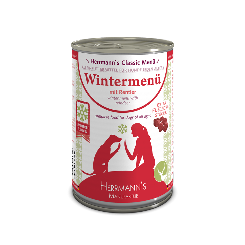 Herrmanns Winter-Menü: Renntier mit Winterapfel | Dose-PetsFinest