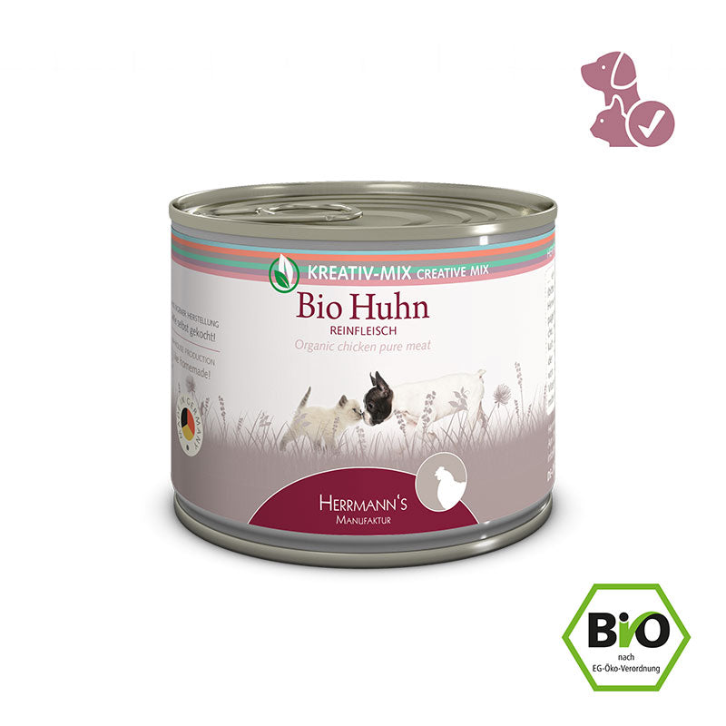 Herrmanns Reinfleisch Bio-Huhn | reines Huhn| Dose-PetsFinest