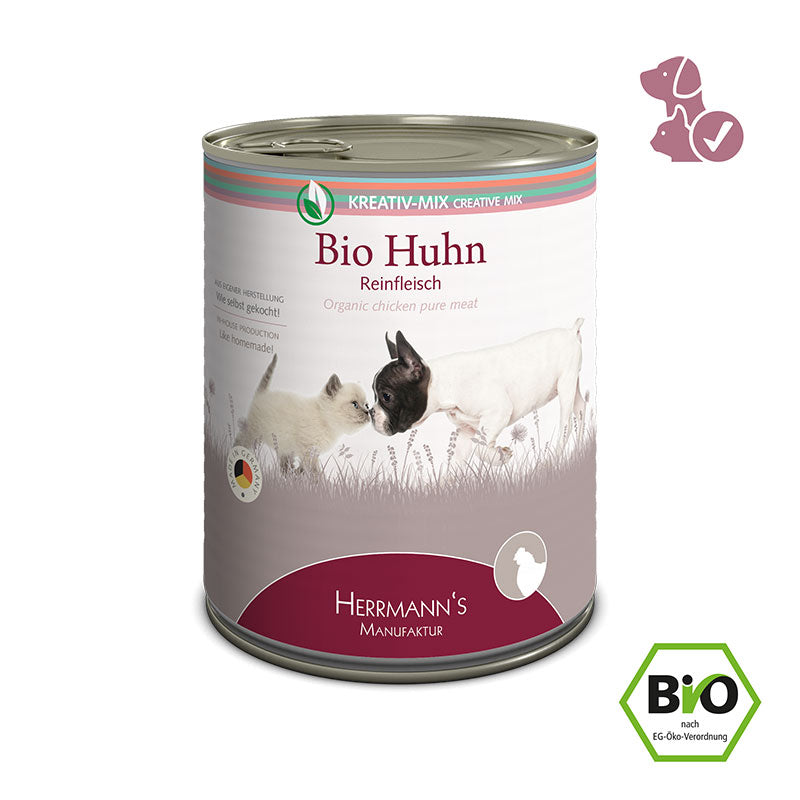 Herrmanns Reinfleisch Bio-Huhn | reines Huhn| Dose-PetsFinest