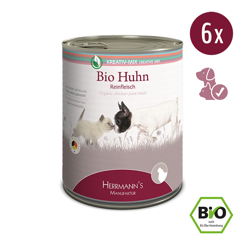 Herrmanns Reinfleisch Bio-Huhn | Reines Huhn| Dose-PetsFinest