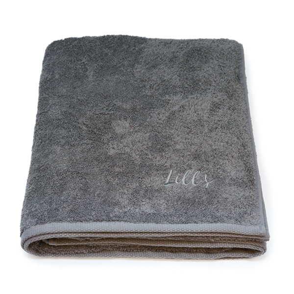 Lill's | Hundehandtuch aus Bio-Baumwolle "Stone Grey"-PetsFinest