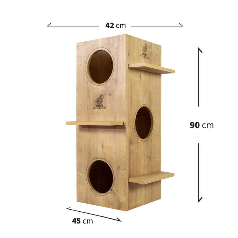 Woofy Pet | Catsy | 3-stöckiger Katzenturm-PetsFinest