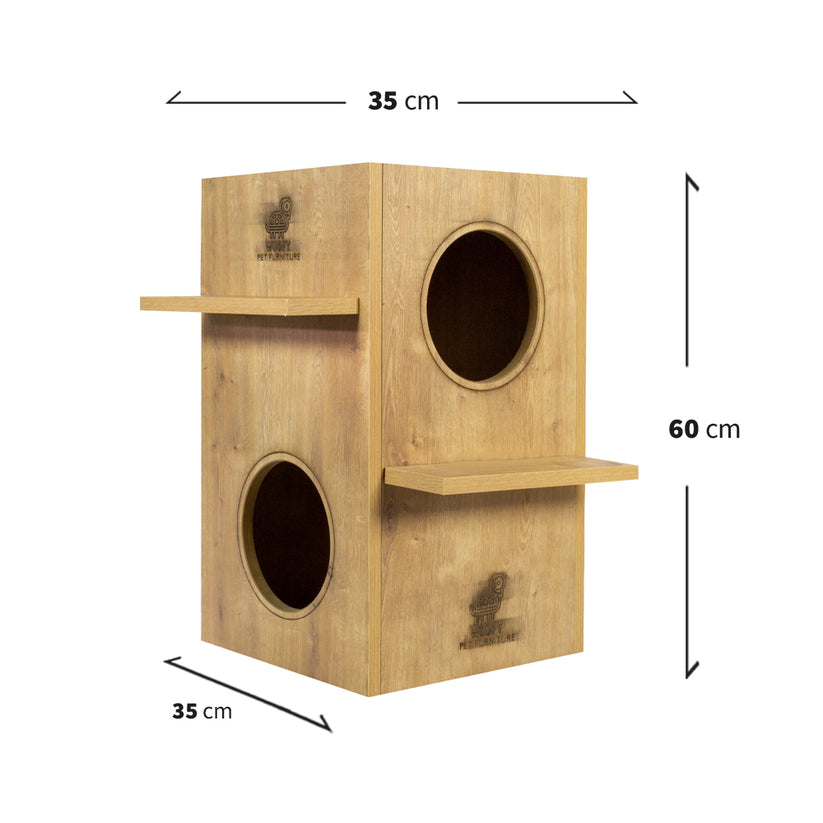 Woofy Pet | Catsy | 2-stöckiger Katzenturm-PetsFinest