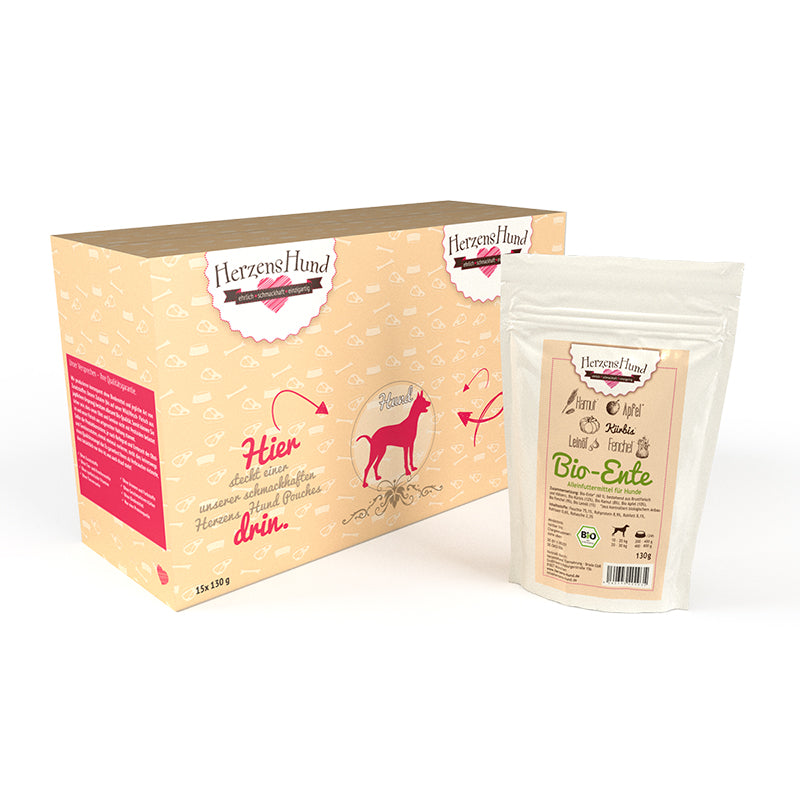 HerzensHund | Bio-Ente mit Bio-Gemüse-PetsFinest