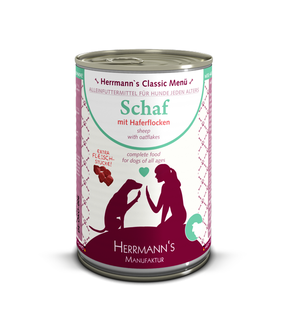 Herrmanns Schaf mit Haferflocken | Dose-PetsFinest