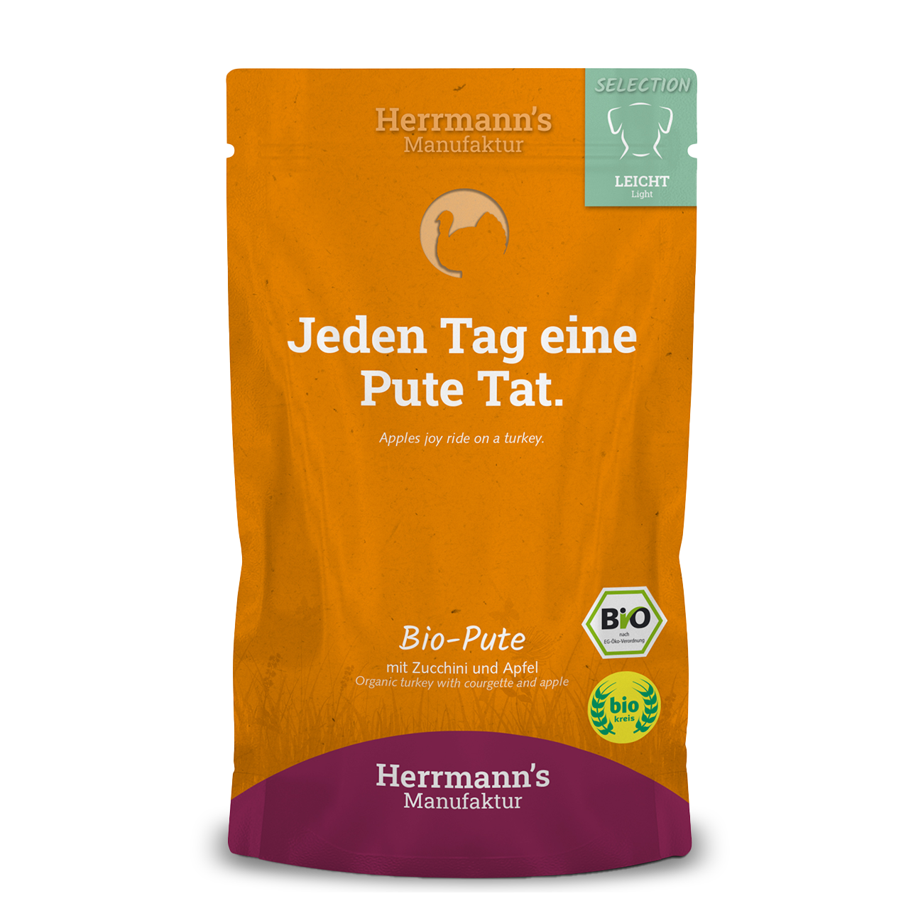 Herrmanns Leicht Bio-Pute | Apfel Zucchini | Pack-PetsFinest