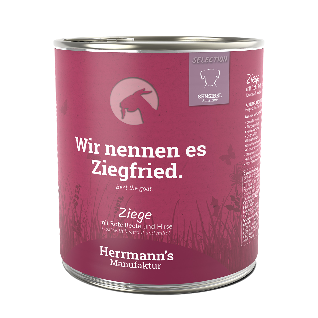 Herrmanns Sensibel Ziege | Rote Beete Apfel und Kürbis | Dose-PetsFinest