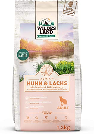 Wildes Land | Huhn und Lachs mit Gemüse und Wildkräutern-PetsFinest