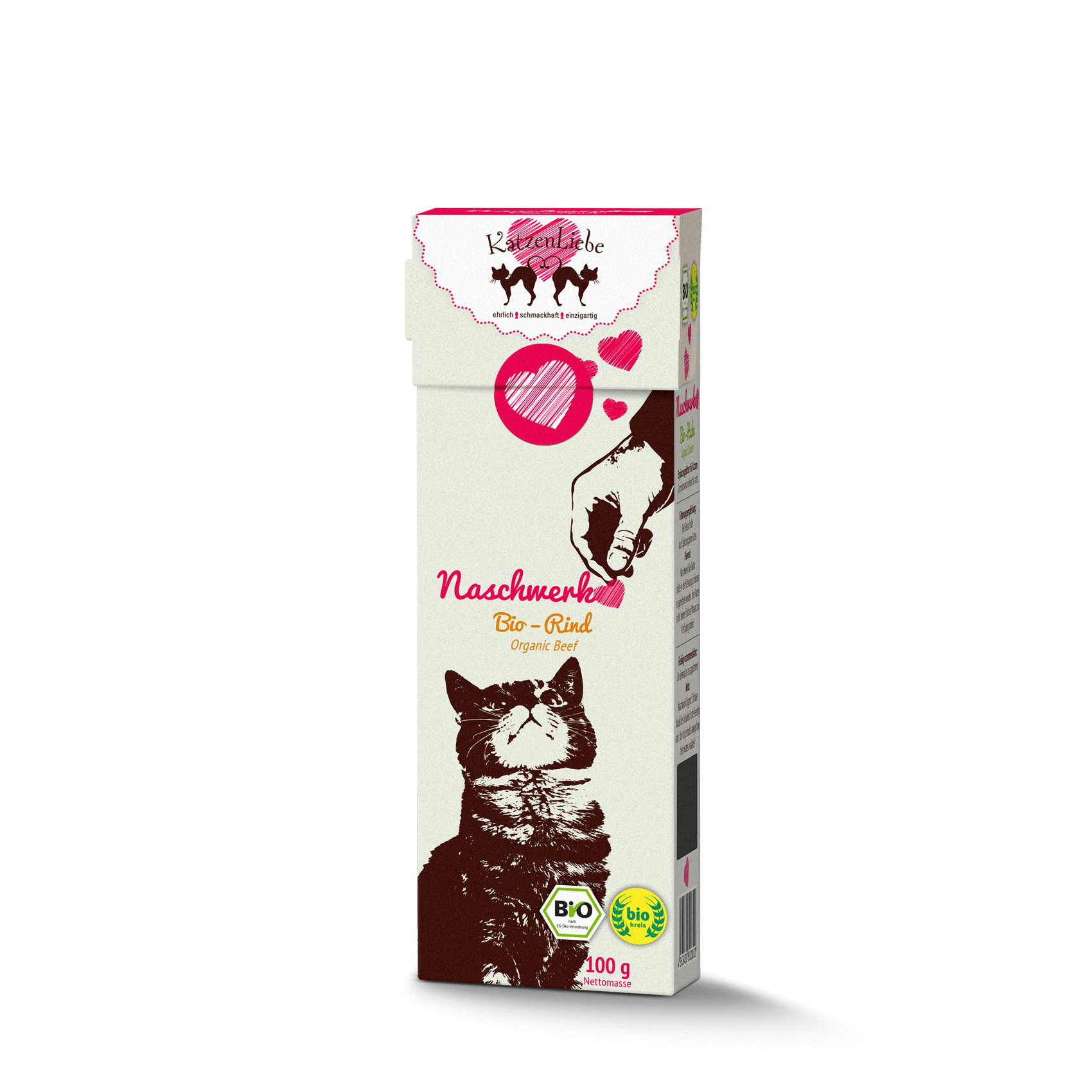 Katzenliebe | Naschwerk Leckerlies | 100% Bio-Rind-PetsFinest