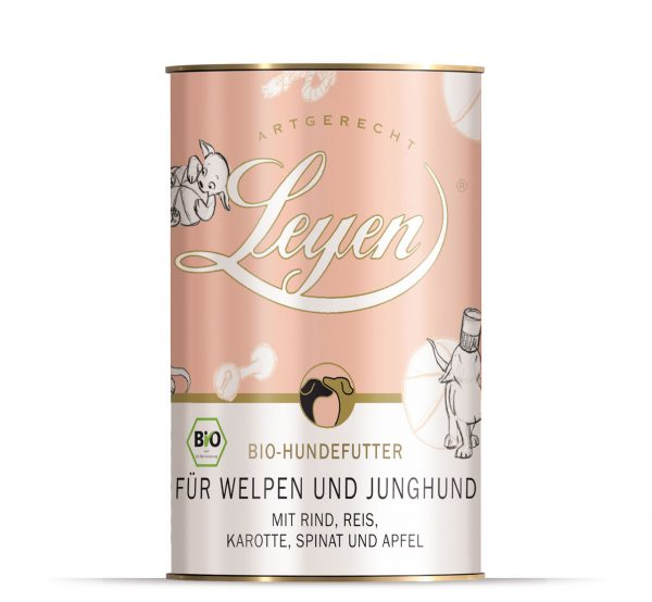 LEYEN | Bio-Welpenfutter Bio-Rind mit Bio Reis-PetsFinest