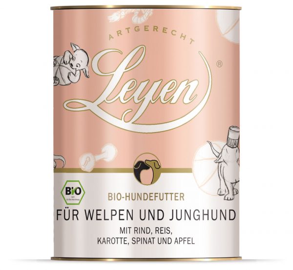 LEYEN | Bio-Welpenfutter Bio-Rind mit Bio Reis-PetsFinest